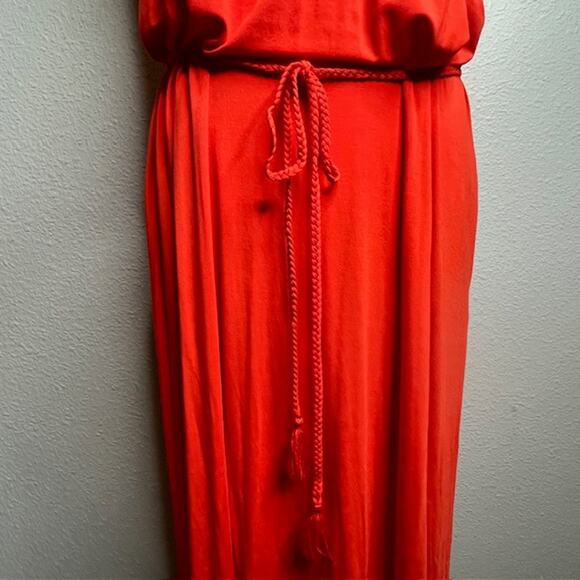 Matilda Jane Daydream In The Breeze Orange Maxi Dress with Pockets Size Large - Picture 7 of 16